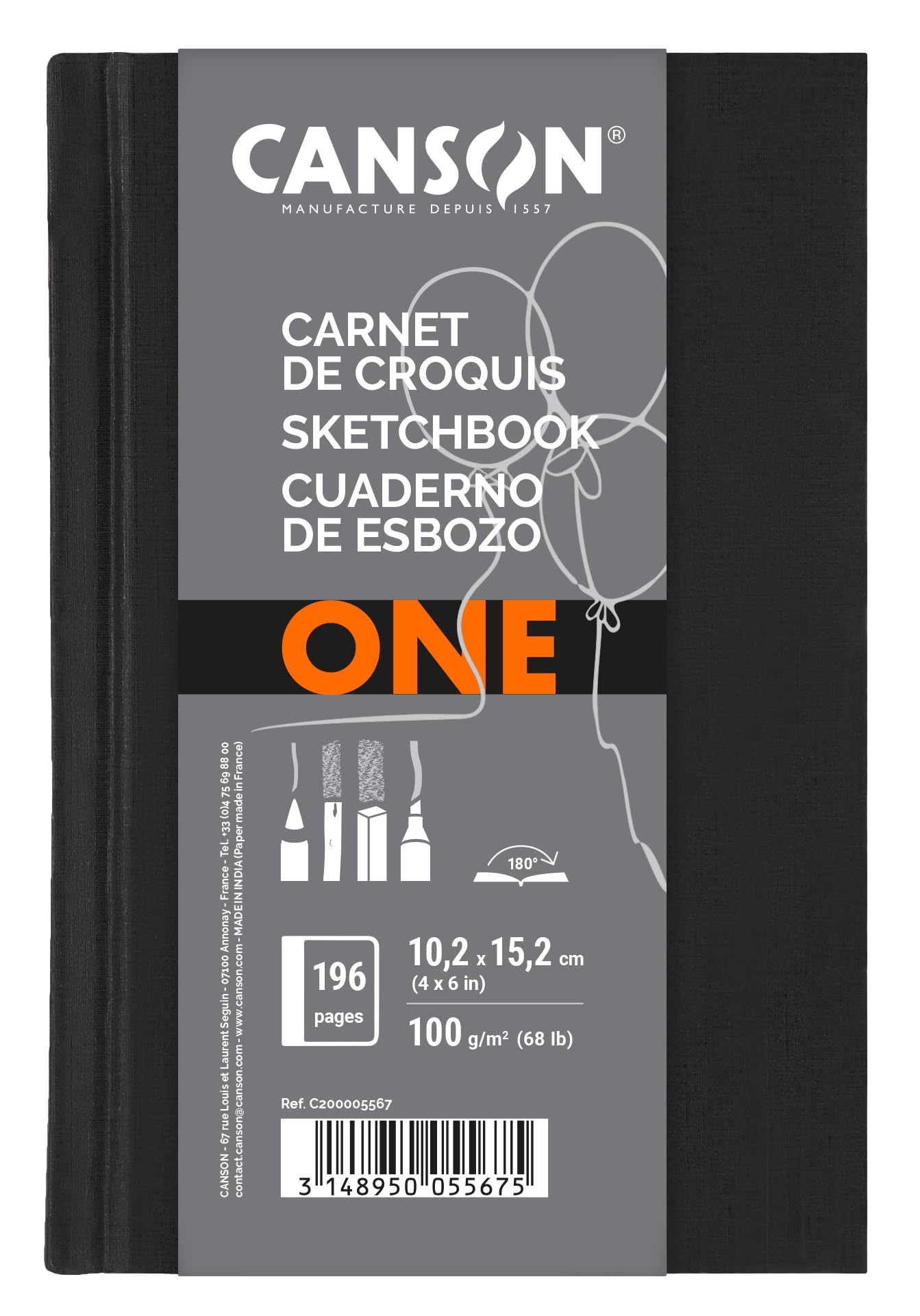 Amazon.com: Canson ONE Art Sketch Book, 4